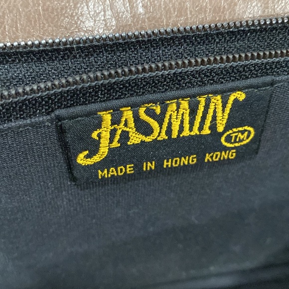 JASMIN VTG Snakeskin Brown Leather Snap Clutch - Picture 8 of 11